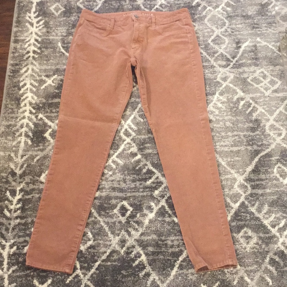 AEO stretch 360 skinny corduroy jeans.